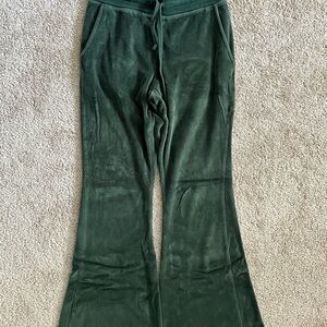 Aerie Forest Green Flared Pants
